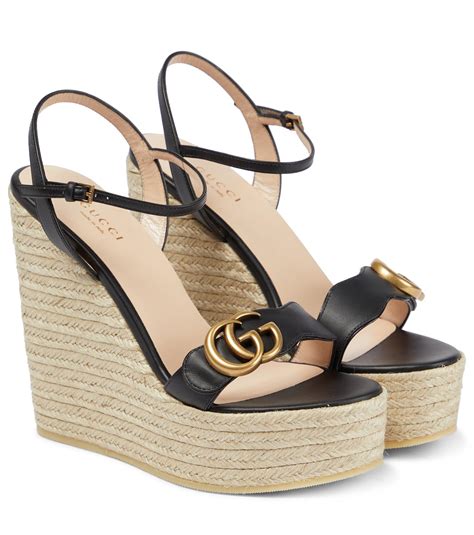 espadrillas gucci pelle|gucci espadrille wedge.